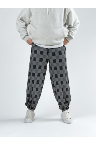 Cocopelli Dama Desenli Erkek Baggy Pantolon Coc2744 Desenli