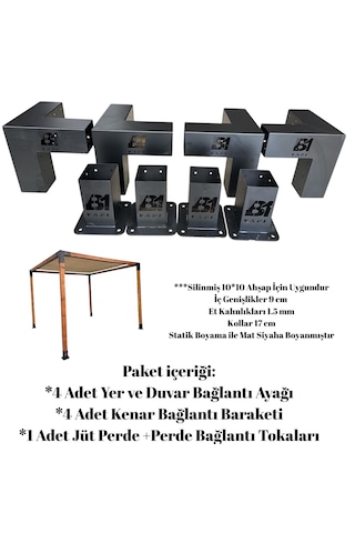 Pergola-kamelya Baglantı Seti Ahşaplar Hariç