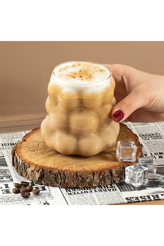 Porsima 378 2 Parça Borosilikat Boncuk Şekilli Bardak Seti 350 Ml