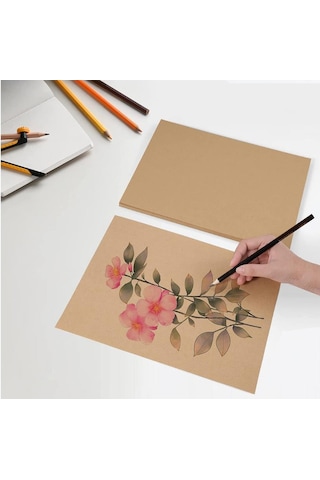 Kraft Kağıdı 50x70 Cm 50 Adet 80 Gr Hediye Paketleme Kagıdı Çeyiz Kaplama Kağıt Saman Kağıt Çizim Kağıdı