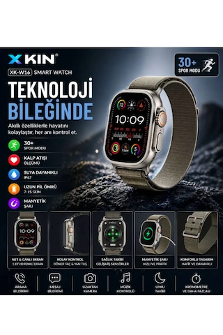 Xkin XK-W14 Ultra 49 MM Akıllı Saat (İthalatçı Garantili)