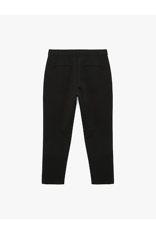 Koton Regular Fit Cep Detaylı Normal Bel Düz Paça Kumaş Pantolon Siyah 6sak40098uw Siyah