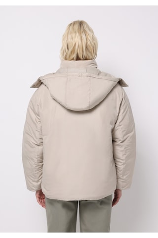 Colins Regular Fit Kapüşonlu Fermuarlı Astarlı Çıkarılabilir Kapüşonlu Kadın Bej Mont Cl1076419 Q1.v1 Beı Bej