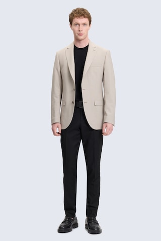 Hatemoğlu Bej Slim Fit Mono Yaka Klasik Ceket