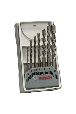 Professional 7 Parçalı Cyl-3 Beton Matkap Ucu Seti Beton İçin, 4/5/5,5/7/8/10 Mm, Darbeli Matkap Aksesuarı Set