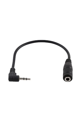 Sones 2,5 Mm Erkek Dirsek - 3,5 Mm Dişi Ses Stereo Dönüştürücü Adaptör Kablosu