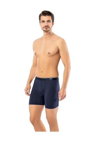 Erdem Lacivert Pamuk Elastan Uzun Boxer 1470 Lacivert