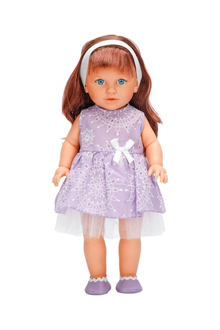 Tina Party Bebek 45 Cm. - Mor Elbiseli