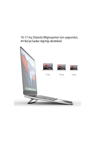 Newface - 437 - Lc 344 Ayarlanabilir Laptop Telefon Tutucu - Csmo-tex - - Gümüş Diğer