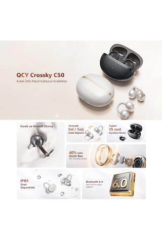 Qcy C50 Crossky Bluetooth 6.0 Kulakiçi Kulaklık