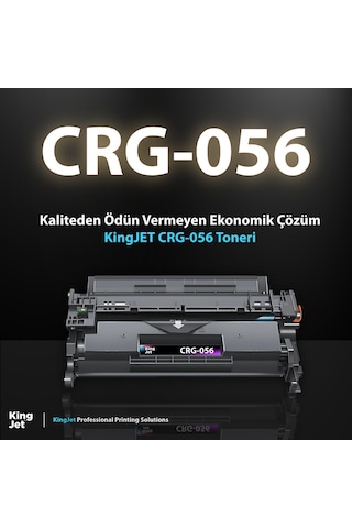 Kingjet Canon Uyumlu Mf553 Standart Kapasiteli 20'li Paket Uyumlu Toner Çipli Crg-056