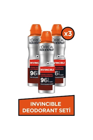 Invincible Anti Deodorant 150 ML X 3 Adet