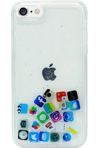 Teknomoda Apple iPhone 6 / 6S Kilif Simli Sulu Uyumlu iOS Menü Ikon Silikon 537097938