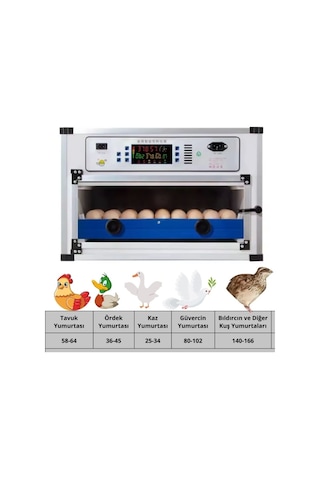 Kabin Tip 64 Tavuk Yumurta Kapasiteli Kuluçka Makinesi