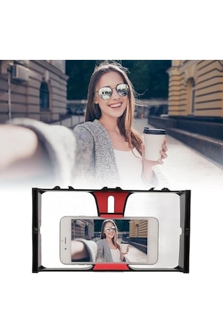 Cep Telefonu İçin Tutucu Kafes, Canlı Yayın Vlog, Kick, Youtubes Için Mini Taşınabilir Panel, Kıskaçlı Telefon Tutucu, Youtube Ve Yayıncı Telefon Sabitleyici Pu3007 Pu3007 - Kırmızı