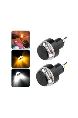 Honmex Motorcycle Işık Seti 2 Adet: Fren Ve Sinyal Işığı Birleşik, Yüksek Parlaklık Led, Su Geçirmez Abs Malzeme Beyaz-sarı