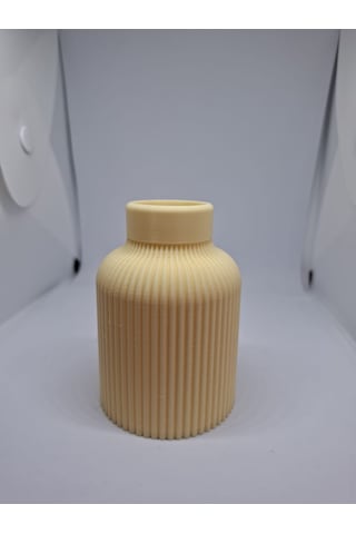 Dekoratif Mini Bohem Vazo- 5 Cm Krem