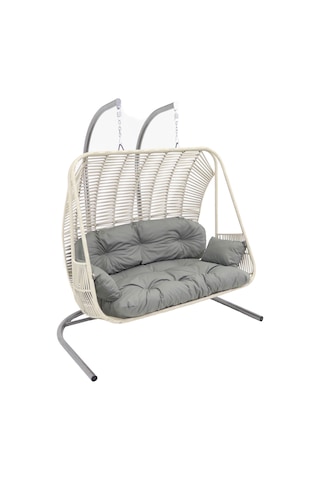 Monalin Home Garden Kudüs Makrome El Örgüsü Çift Kişilik Balkon Teras Bahçe Salıncağı Krem Monalin Home Garden Kudüs Makrome El Örgüsü Çift Kişilik Balkon Teras Bahçe Salıncağı Krem