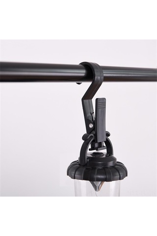 Lemestar Kamp Çadırı Sabitleme Kancaları - 4 Adet Pp Malzeme, Hafif Ve Dayanıklı, Çadır, Perde, Mutfak Ürünleri İçin Asma Kancası Siyah