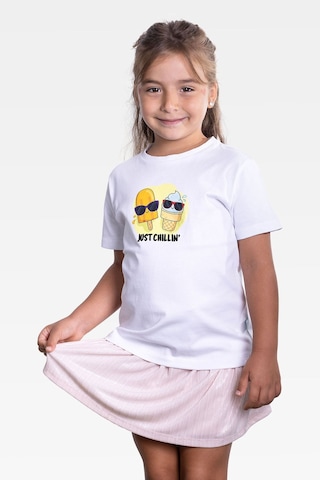 Little's World Just Chillin Çocuk Tshirt Beyaz