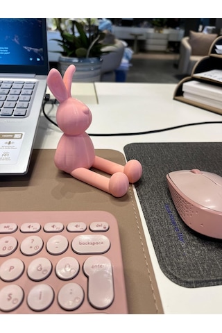 Telefon Tutucu Tavşan Tasarımlı Masaüstü Telefon Standı, Kadınlara Özel Bunny Telefon Tutacağı Diğer