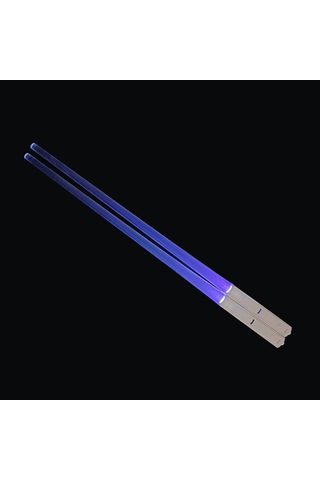 Chopssticks Led Işıklı Yemek Çubukları Ve Sofra Takımı Çift Mor