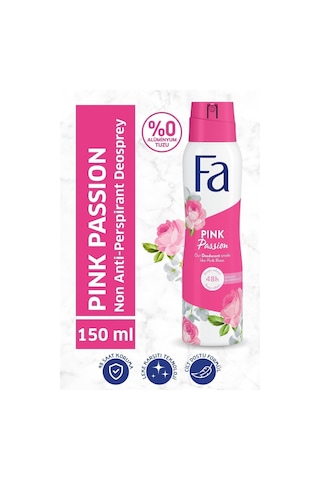 Fa Pink Passion Kadın Kadın Sprey Deodorant 150 ML + Pink Passion Kadın Kadın Roll-On Deodorant 50 ML