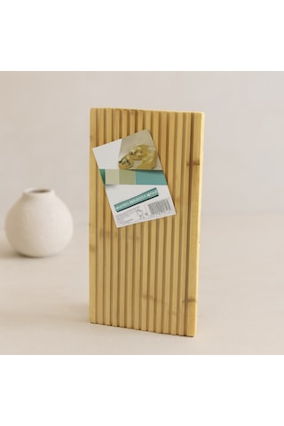 Bambu Servis Sunum Tahtası 17x39x1.5 Cm - Çift Taraflı Düz & Kanallı Aklby-bsva58 Diğer