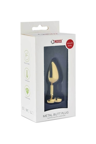 Red Fox Altın Sarısı Küçük Boy Anal Plug Paslanmaz Çelik