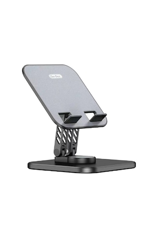 Metal Telefon Ve Tablet Standı Go Des Gd-hd776 Taşınabilir Katlanabilir 360 Dönebilen Siyah
