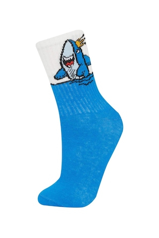 DeFacto Erkek Çocuk 3'lü Pamuklu Uzun Çorap E5527A8NSWT1