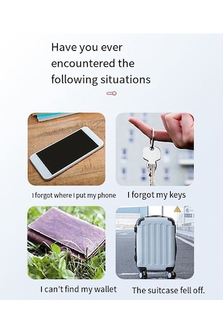 Anjiexun Paket Mini Gps İzleyici Bluetooth 5.0 Kayıp Önleyici Cihaz B