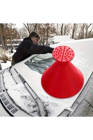 Elmpaly 4 Parça Araç Camı Buz Kazıyıcı Kar Küreği, 4 Renkli Plastik Kar Temizleme Aparatı