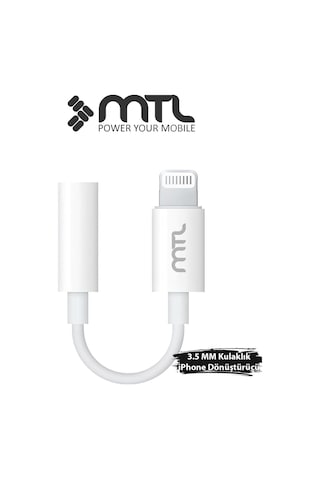 Lightning To 3.5mm Kulaklık Jack Adaptör İphone Ve İpad Uyumlu Ses Dönüştürücü Aux Çevirici