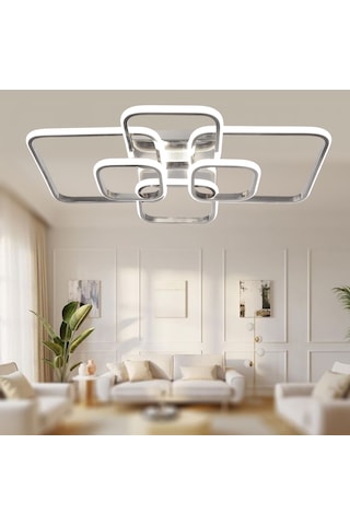 Tt500-6-kr Tt Ayd. Krom Kaplama 3 Renk Işık 6 Lı Led Avize Krom