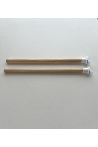 Paks Pet Ahşap Kuş Tüneği Muhabbet Kuşu Tüneği 2'li 25 CM