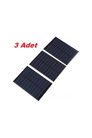 3 Ad. Güneş Enerjisi Paneli Solar Panel 6 V -1 W Arduino Güneş Pili