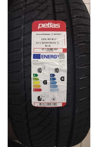 Petlas 225/45 R17 TL 94V Reinf. Snowmaster 2 Sport Kış Lastiği 2025