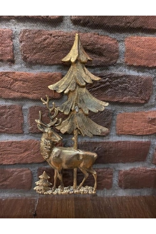 Geyik Desenli Şömine Siperlik . Şömine Aksesuarları