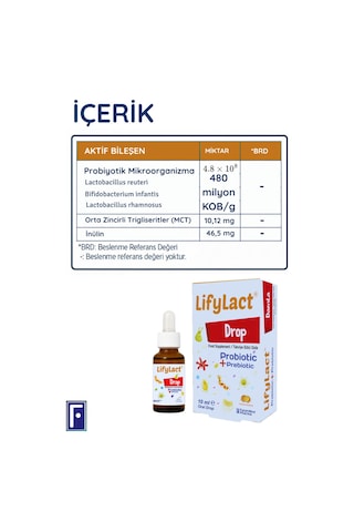 Lifylact Probiyotik Damla 2 x 10 ML