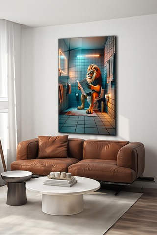 Aslan Molada Dikey Cam Tablo