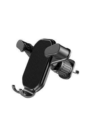 Jeemson Araç Telefon Tutucu, 360 Derece Döner, Metal Klipsli Havalandırma Çıkışlı, Sürtünme Engellici, Evrensel Uyumlu, Sabit Konumlandırma Siyah