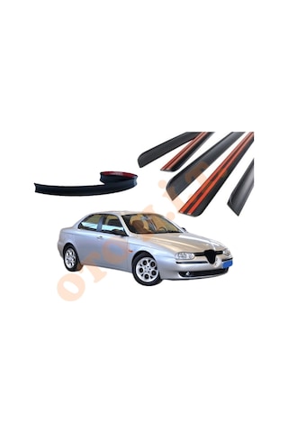 Alfa Romeo 156 Uyumlu Bagaj Üstü Spoiler Mat Siyah