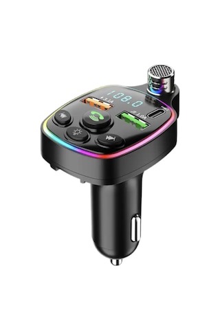 Bluetooth 5.0 Fm Transmitter Çift Usb 3.1a Pd Hızlı Şarj