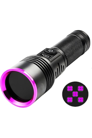 50w 365nm Profesyonel Ultra Güçlü Mor Uv Işık Para Kontrol Feneri