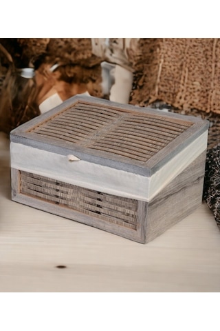 Ahşap Ekmeklik Yıkanabilir Bezli Rustik