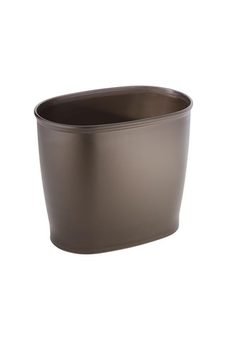 Oval Çöp Kutusu Çöp Sepeti Için Banyo Mutfak Ofis Plastik 30 5 X 20 3 X 25 4 Cm Plastik Kahverengi No Size Çok Renkli