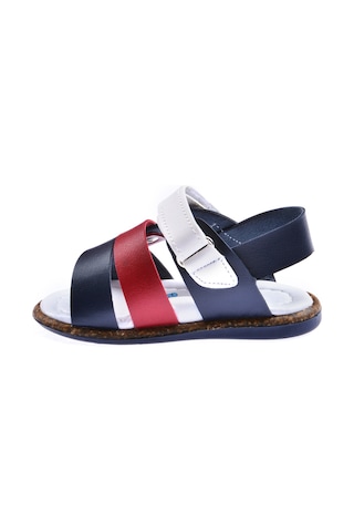 Kiko Kids Erkek Çocuk İlk Adım Sandalet Şb 2359-68 Lacivert - Kırmızı 001