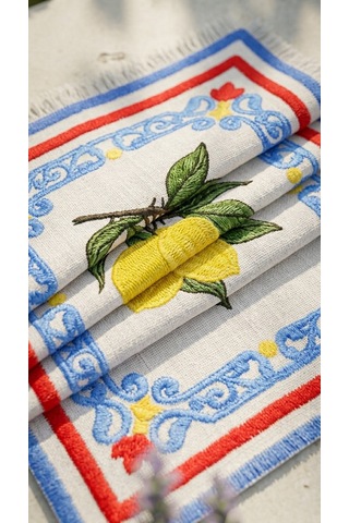 Solea Embroidered Kokteyl Peçetesi Çok Renkli
