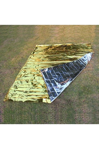 Novahub Yansıtıcı Tekstil Acil Battaniye Hafif Ve Su Geçirmez, Outdoor Sporcular İçin Uygun Çok Renkli